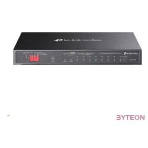 TP-LINK Switch 9x1000Mbps(8xPOE)  1xGigabit SFP Fémházas (Omada), DS110GMP