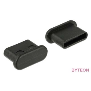 DELOCK Porvédő USB Type-C female fogantyú nélkül 10 db fekete