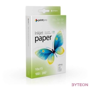 COLORWAY Fotópapír, PrintPro fényes, 200g,m, 10x15, 100pc. (PGE2001004R)