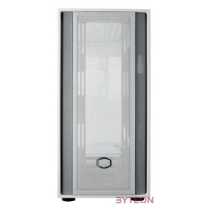 COOLER MASTER Ház ATX MasterBox 600 LITE, Tápegység nélkül, Üvegfalú, fehér