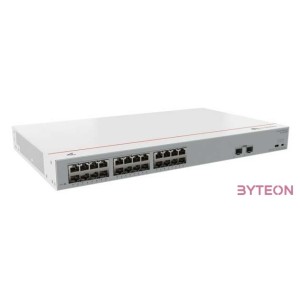 Huawei eKit Switch 24x1000Mbps (124W POE)  2x1GE (SFP), Nem menedzselhető, Rack,Asztali - S110-24LP2SR