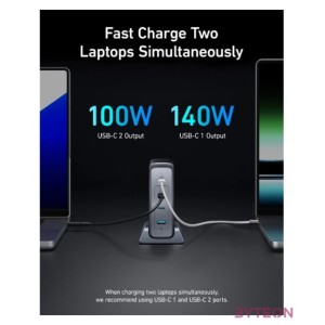 ANKER Hálózati Töltő, 749, 4 portos, 240W, 3xUSB-C, USB-A, EU, fekete - A2342311