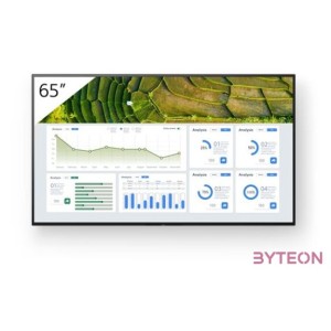 SONY Bravia 24,7 FW-65BZ30L 65 professzionális LCD kijelző, Android TV, 3840x2160, 169, 440 cd,m2, 4xHDMI,2xUSB,WIFI