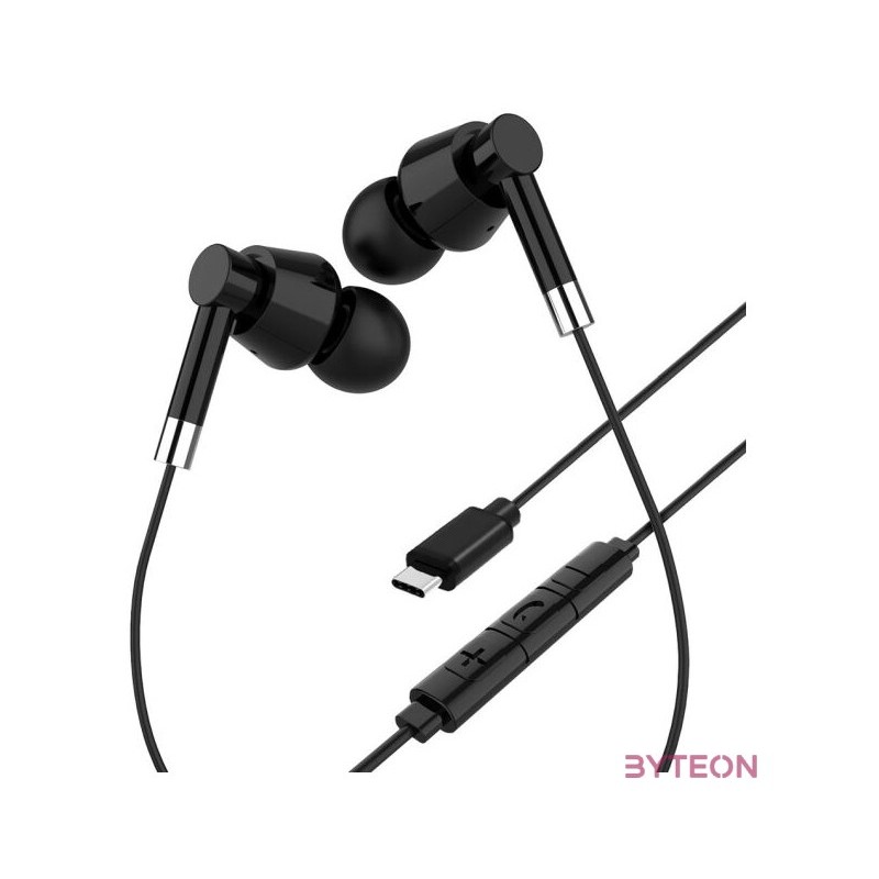 MEDIA-TECH Fülhallgató minden USB-C eszközhöz, Mikrofon