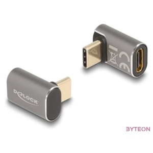 Delock USB-adapter 40 Gb,s USB Type-C PD 3.0 100 W 8K 60 Hz szürke