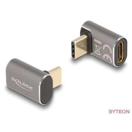 Delock USB-adapter 40 Gb,s USB Type-C PD 3.0 100 W 8K 60 Hz szürke