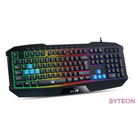 GENIUS Vezetékes Billentyűzet GX-SCORPION K215 Gaming USB HUN Fekete