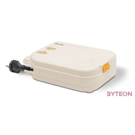 ROLEE M automata hosszabbító, 2db földeletlen aljzat  2db USB aljzat, 4m, Gyöngyházfehér