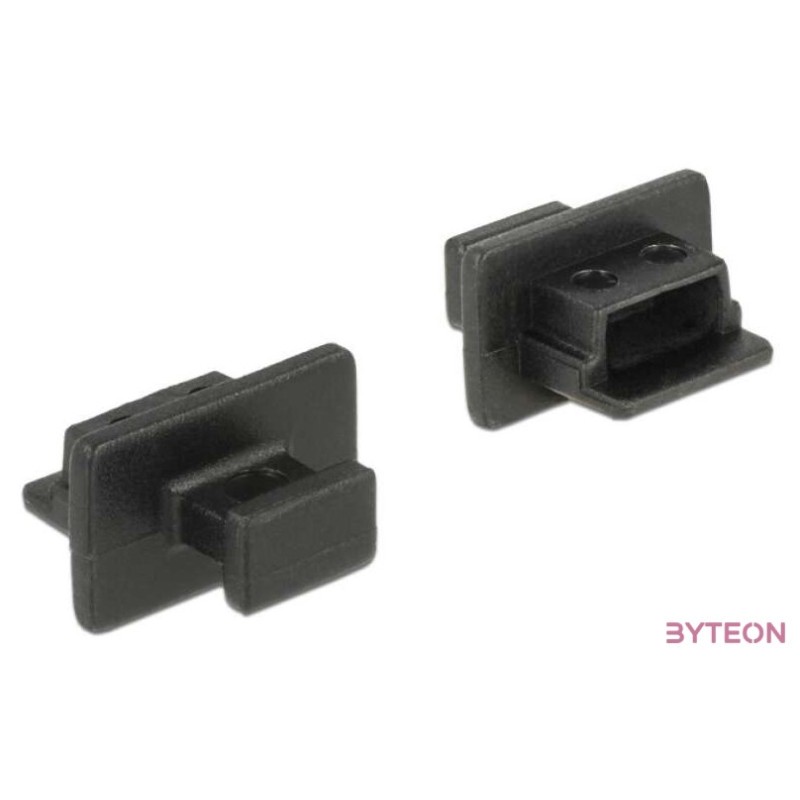 Delock Porvédo USB 2.0 Mini-B típusú kimenethez fogantyúval 10 db fekete