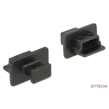 Delock Porvédo USB 2.0 Mini-B típusú kimenethez fogantyúval 10 db fekete