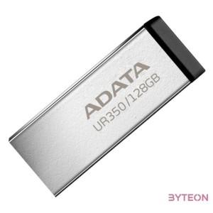 ADATA Pendrive 128GB, UR350 USB 3.2, fémházas, fekete