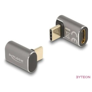 Delock USB-adapter 40 Gb,s USB Type-C PD 3.0 100 W 8K 60 Hz szürke