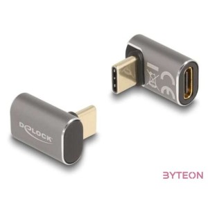 Delock USB-adapter 40 Gb,s USB Type-C PD 3.0 100 W 8K 60 Hz szürke