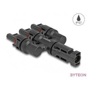 Delock DL4 napkonnektorok 1 x apa - 3 x anya