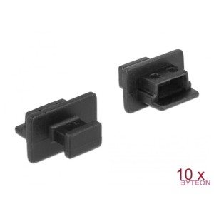 Delock Porvédo USB 2.0 Mini-B típusú kimenethez fogantyúval 10 db fekete