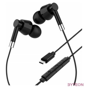 MEDIA-TECH Fülhallgató minden USB-C eszközhöz, Mikrofon