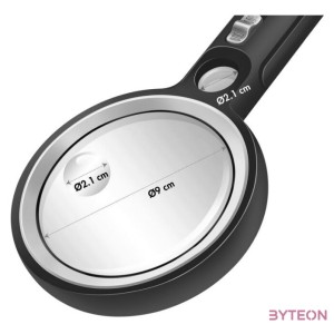 Logilink Fényes nagyító, 5x, 13x és 20x nagyítás, fekete