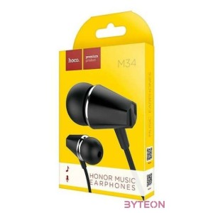Hoco M34 fülhallgató mikrofonnal fekete