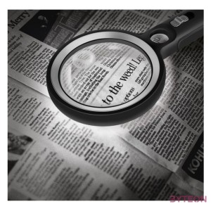 Logilink Fényes nagyító, 5x, 13x és 20x nagyítás, fekete