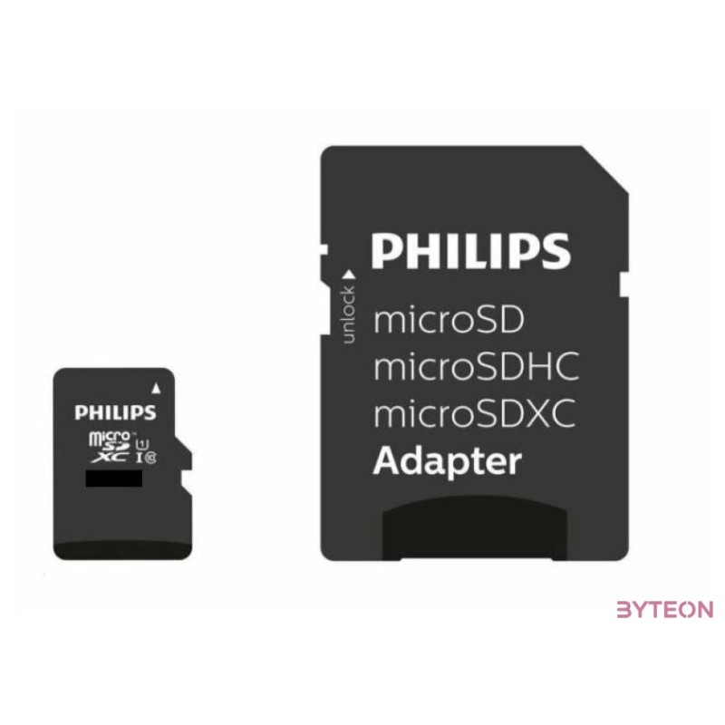 Philips Micro SDXC Memóriakártya 512GB Class 10 UHS-I U1 Adapter