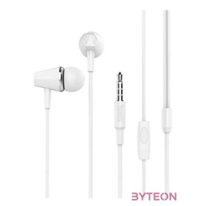 Hoco M34 fülhallgató mikrofonnal fehér