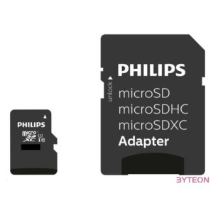 Philips Micro SDXC Memóriakártya 512GB Class 10 UHS-I U1 Adapter