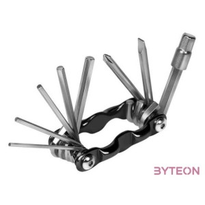 Logilink Mini összecsukható szerszám kerékpárokhoz, 9 az 1-ben