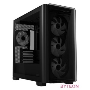 ASUS A23 Plus TG ARGB Micro-ATX Gaming Gehuse mit Seitenfenster schwarz