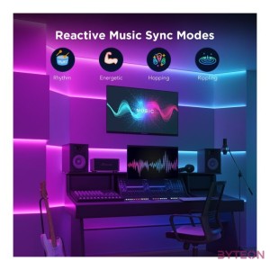 Govee RGBIC Wi-Fi  Bluetooth LED szalagfények védőbevonattal (5M)