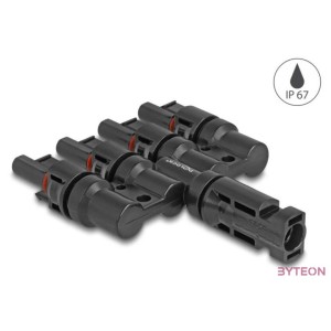 Delock DL4 napkonnektorok 1 x apa - 4 x anya