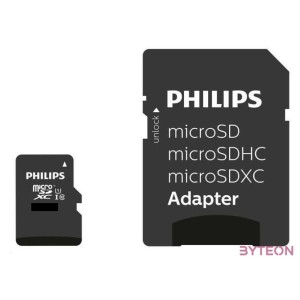 Philips Micro SDXC Memóriakártya 512GB Class 10 UHS-I U1 Adapter
