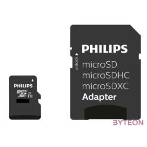 Philips Micro SDXC Memóriakártya 512GB Class 10 UHS-I U1 Adapter