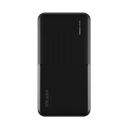 Powerbank Vipfan Ultra-Thin F04 10000mAh, 2x USB (fekete)