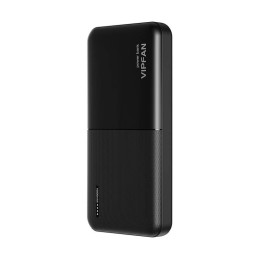 Powerbank Vipfan Ultra-Thin F04 10000mAh, 2x USB (fekete)