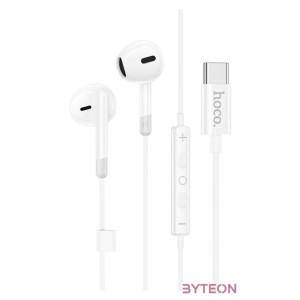 Hoco M109 Type-C mikrofonos fülhallgató fehér