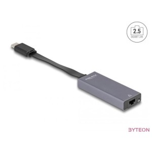 Delock USB Type-C adapter  2,5 Gigabit LAN vékony