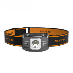 Superfire HL75-X, headlamp, 220lm, USB