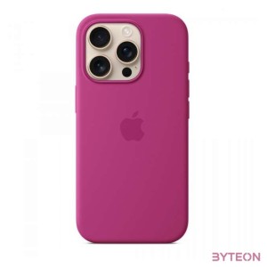 Apple Original iPhone 16 Pro Silikon Case mit MagSafe - Fuchsia