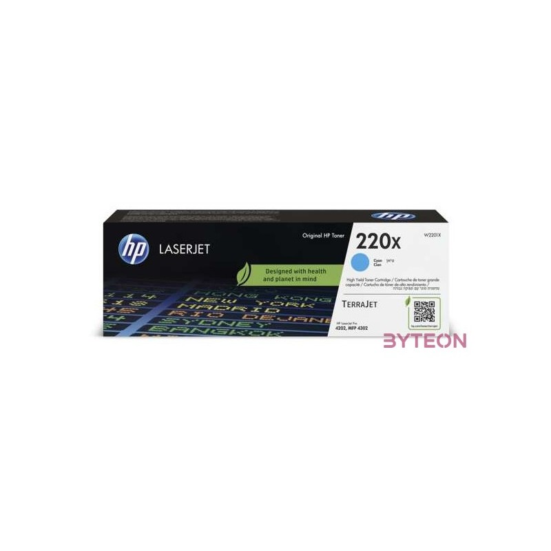 HP 220X , W2201X Original Toner Cyan für ca. 5.500 Seiten