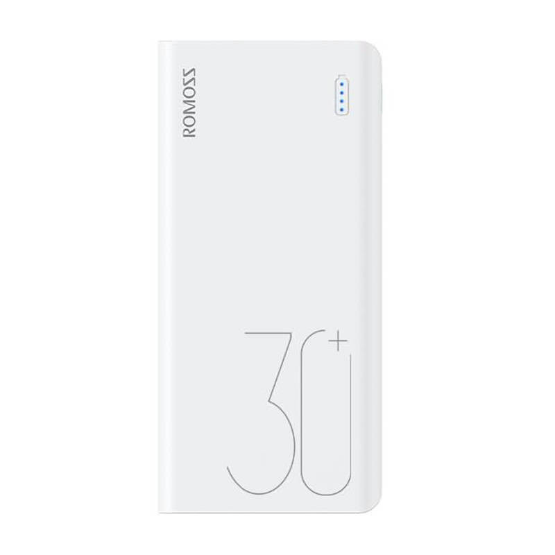 Romoss Sense 8+ Powerbank,30000mAh (fehér)