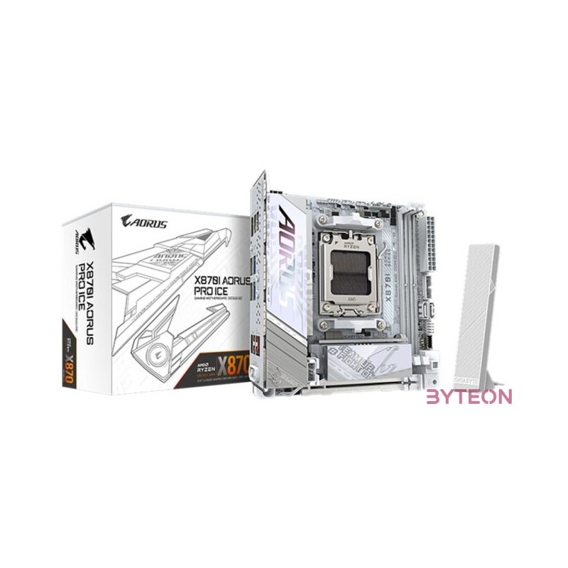 GIGABYTE X870I AORUS PRO ICE WIFI7 mITX Mainboard Sockel AM5 HDMI