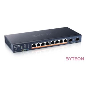 ZyXEL XMG1915-10EP 8-Port 2.5GbE Smart Switch, 2x SFP, 8x PoE 130W, lüfterlos