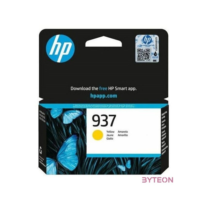 HP 937 , 4S6W4NE Original Druckerpatrone Gelb Instant Ink