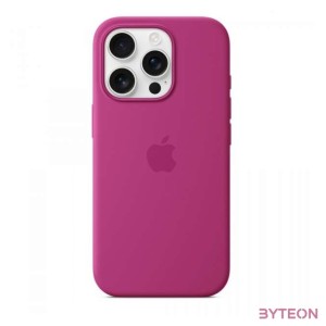 Apple Original iPhone 16 Pro Silikon Case mit MagSafe - Fuchsia