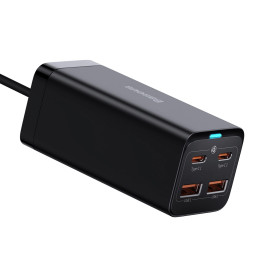 Baseus GaN3 Pro wall charger 2xUSB-C + 2xUSB, 100W (black)