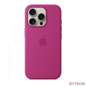 Apple Original iPhone 16 Pro Silikon Case mit MagSafe - Fuchsia