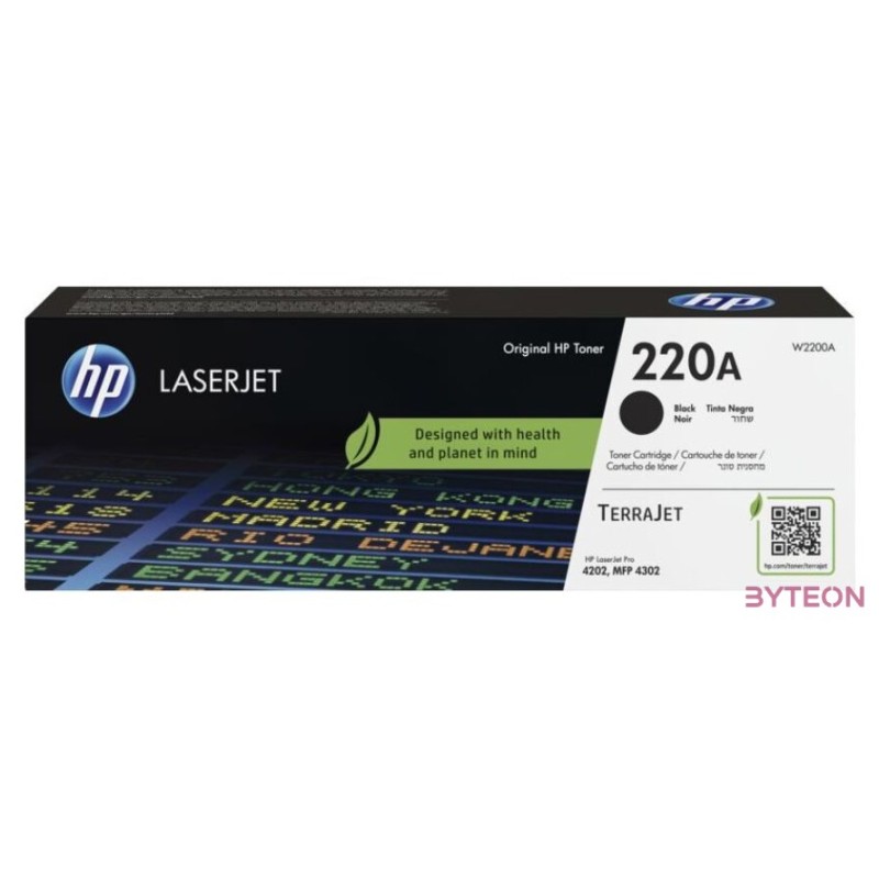 HP 220A , W2200A Original Toner Schwarz für ca. 2.000 Seiten