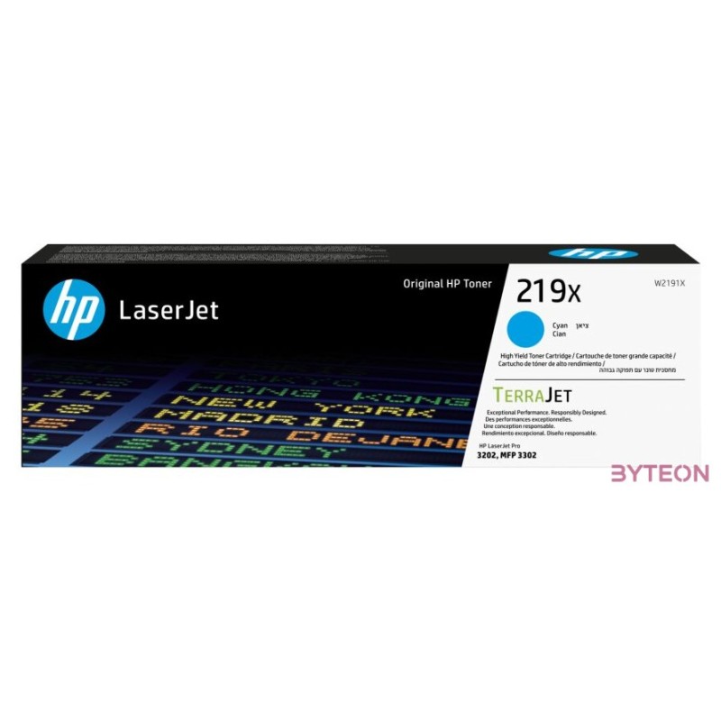 HP 219X , W2191X Original LaserJet Toner Cyan für ca. 2.500 Seiten
