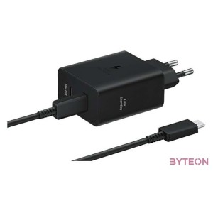 Samsung Schnellladegert 50W Power Duo  5A Kabel PD USB-C T5020 Schwarz