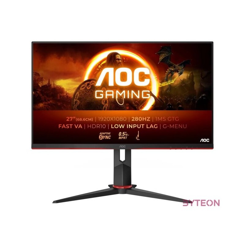 AOC 27G2ZN3 68,6cm (27) FHD VA Gaming Monitor 169 HDMI,DP 280Hz 0,5ms (MPRT) Sync